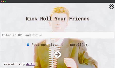 rickroll link generator|A long list of Rick Roll links : r/copypasta